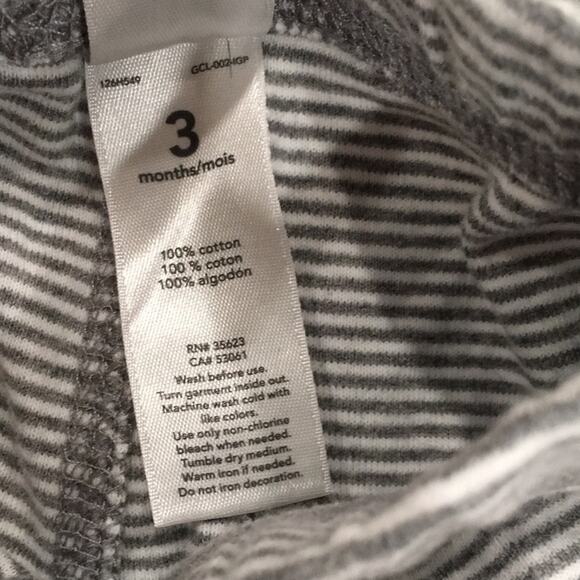 Carter’s Baby Boy 3M Stripe Lounge Pants Set‎ 100% Cotton Gray & Blue - Picture 11 of 13